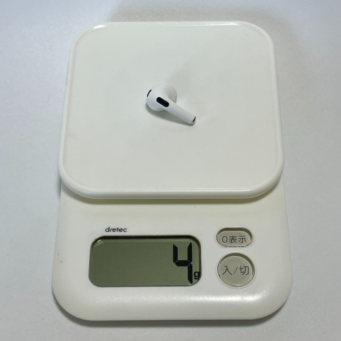 AirPods（第3世代）のサイズ感
