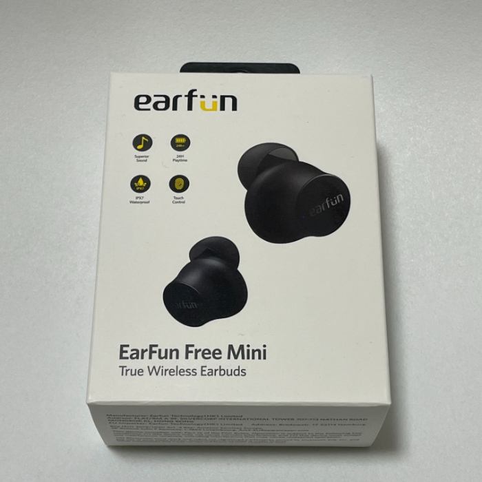 EarFun Free Miniの外箱