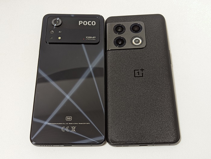 POCO X4 Pro 5GとOnePlus 10 Pro