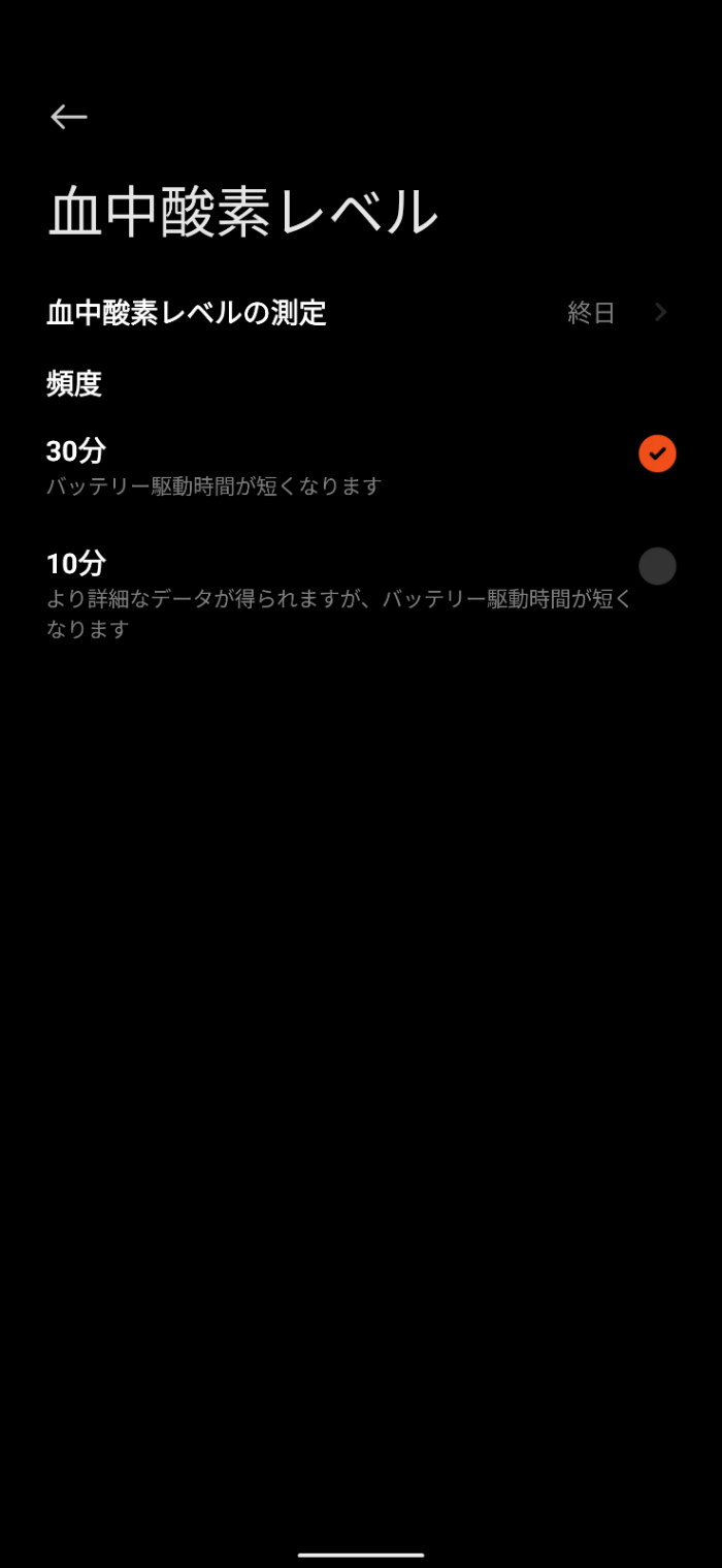 Xiaomi Watch S1 ActiveのSpO2計測
