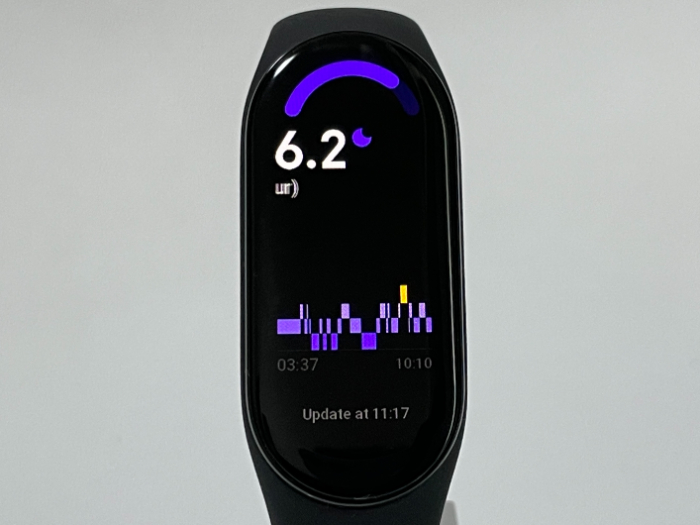 Xiaomi Smart Band 7の自動計測