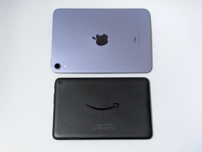 Fire 7タブレットとiPad mini（第6世代）の比較