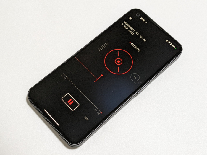 Nothing Phone(1)のレコーダーアプリ