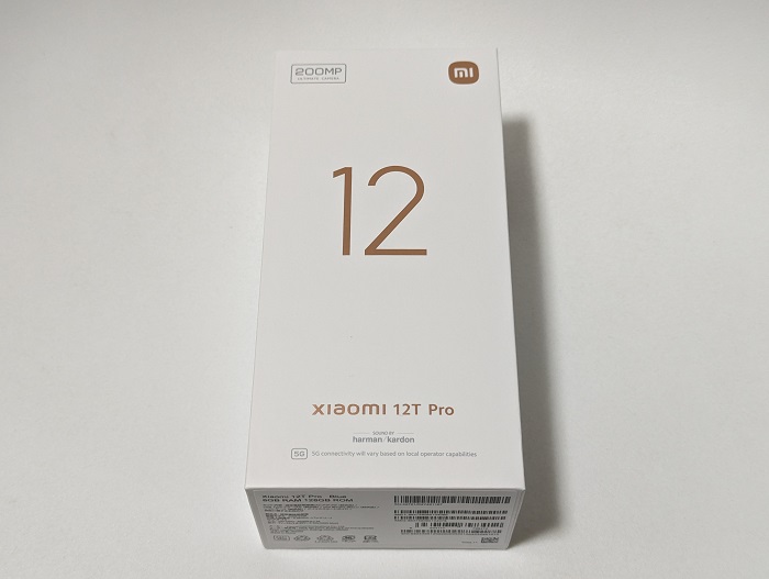 Xiaomi 12T Proの外箱