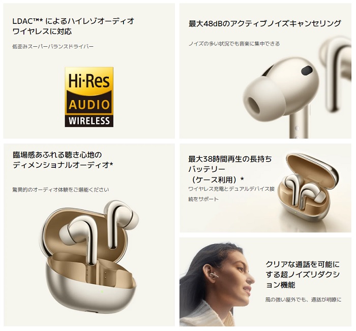 Xiaomi Buds 4 Proのスペック