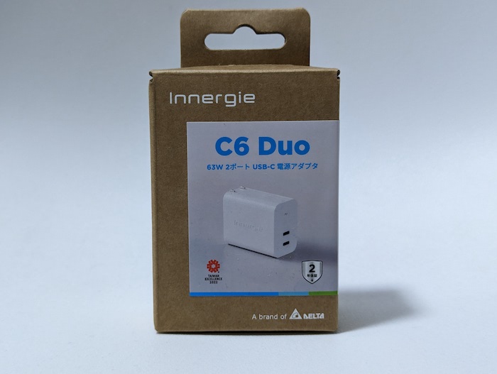 Innergie C6 Duoのデザイン・サイズ感をレビュー