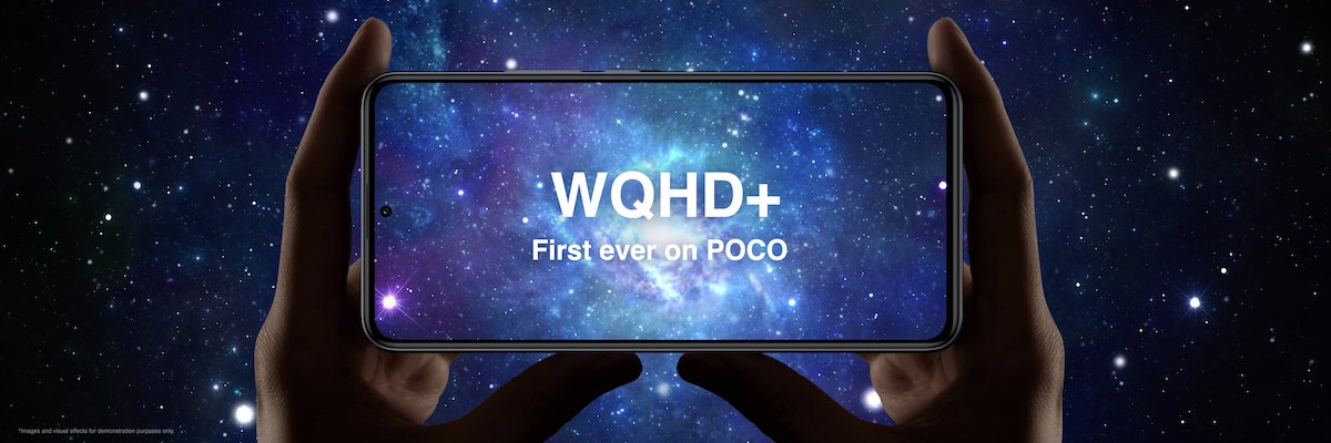 POCO F5 ProはWQHD+ディスプレイ
