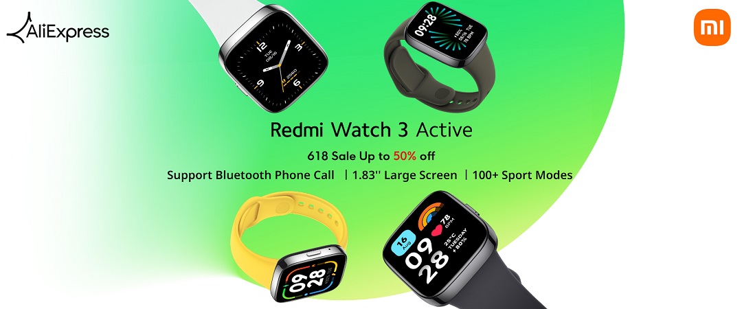 AliExpress618セール－Redmi Watch 3 Active