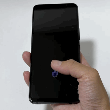 ROG Phone 7の指紋認証
