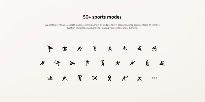 Xiaomi Smart Band 8 Activeのスポーツモード