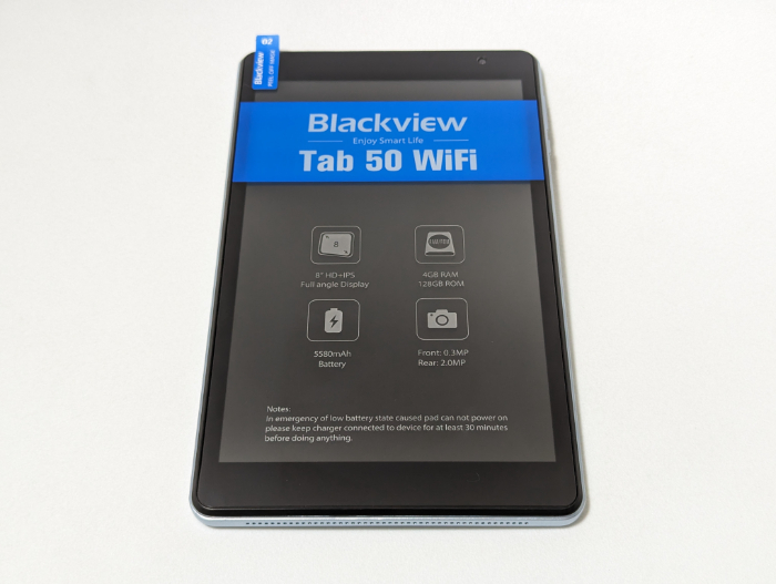 Blackview Tab 50 WiFiの付属品
