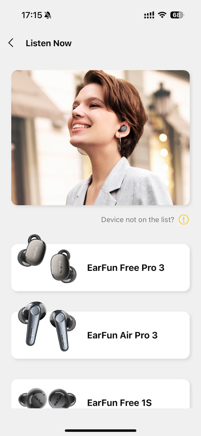 EarFun Free Pro 3とEarFun Audioの接続