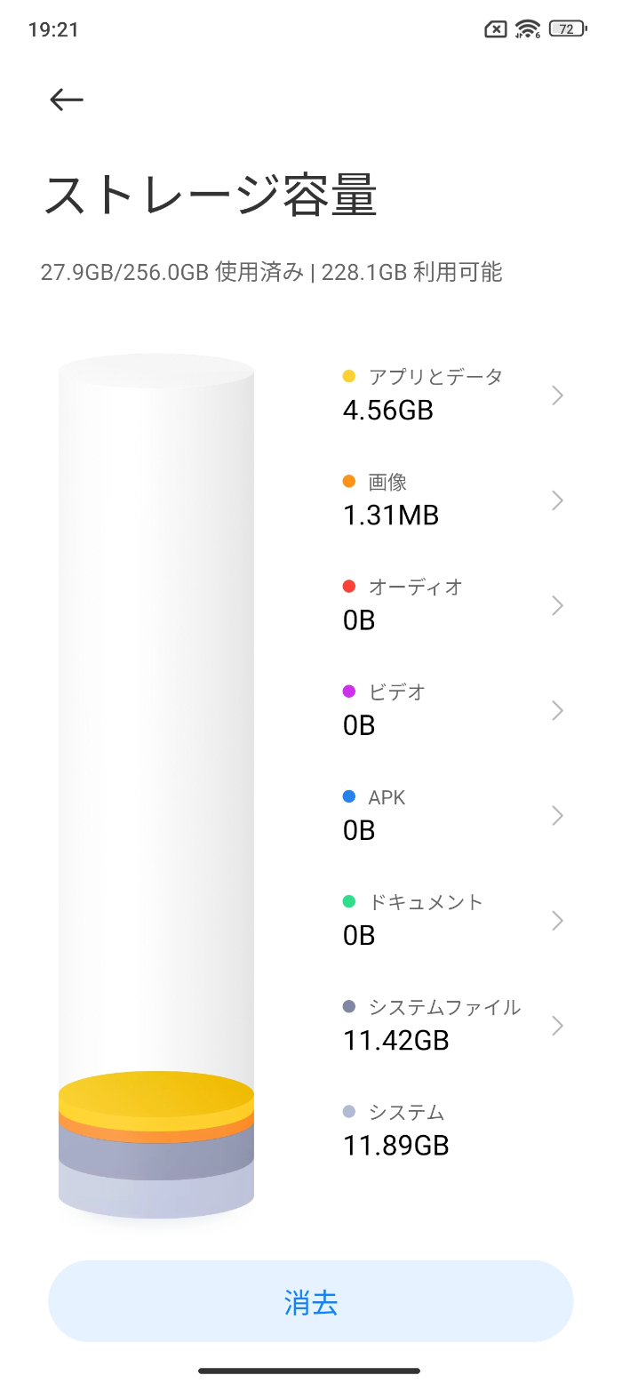 Xiaomi 13T Proのストレージ容量