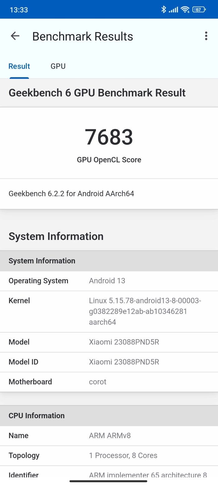 Xiaomi 13T Proのベンチマークスコア