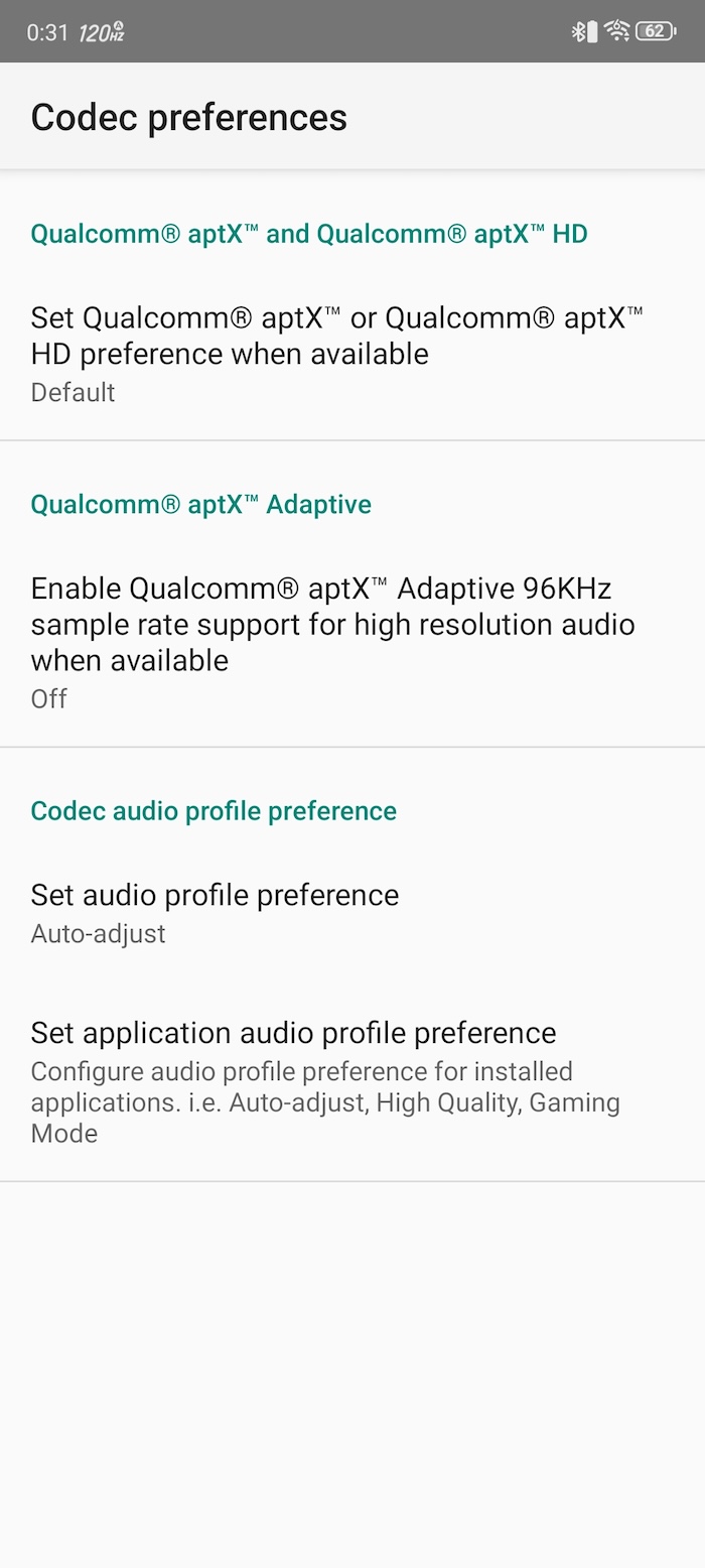 REDMAGIC 9 Proの対応Bluetoothコーデック